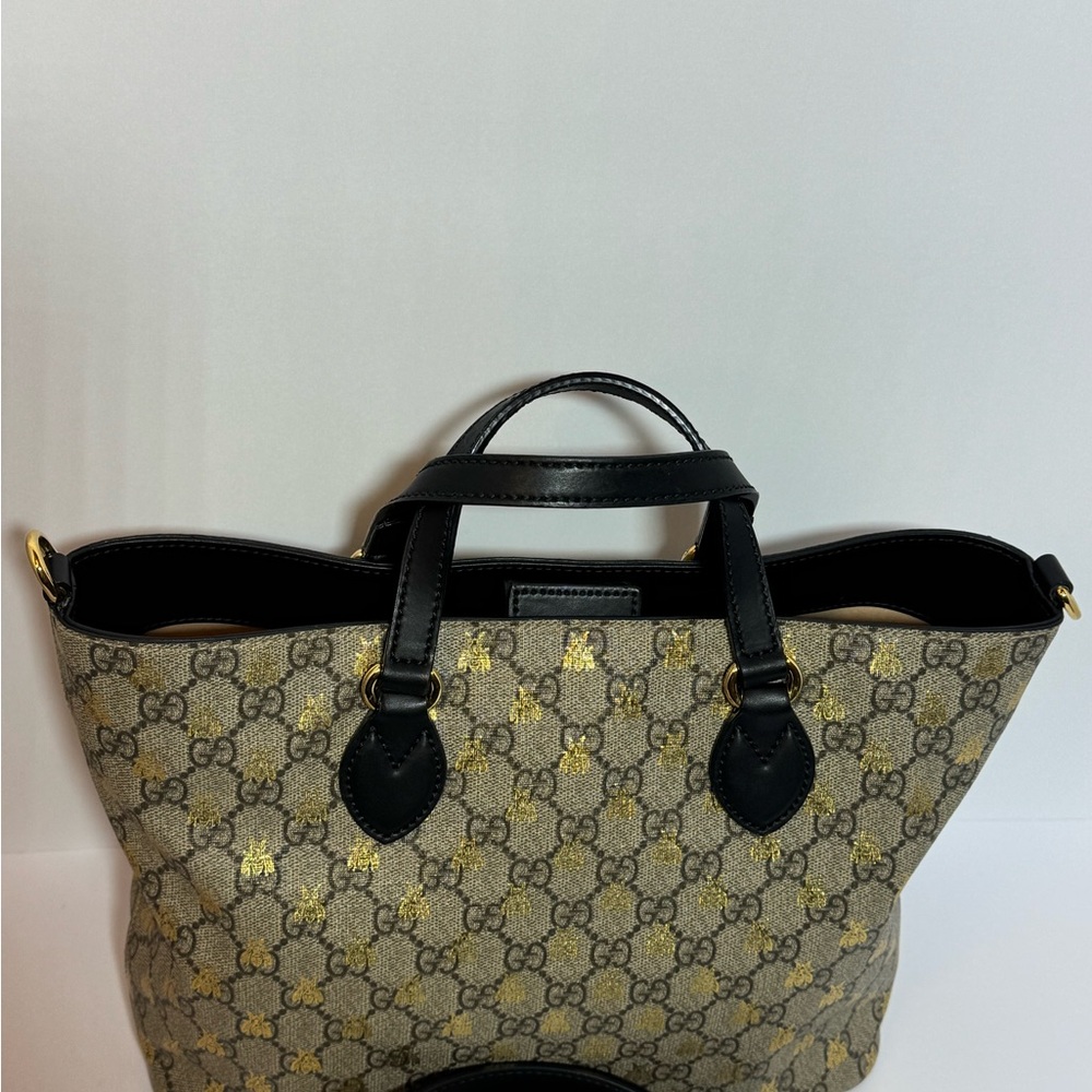 Gucci Black and Gold Women's Tote Bag - Picture 3 of 10